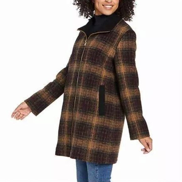 New Pendleton Ladies' Wool Blend Walker Coat new!!!! Plaid - Picture 2 of 5